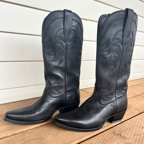 Tecovas The Annie Boot Midnight Cowhide | Women’s 9B Classic Fit - Picture 2 of 5
